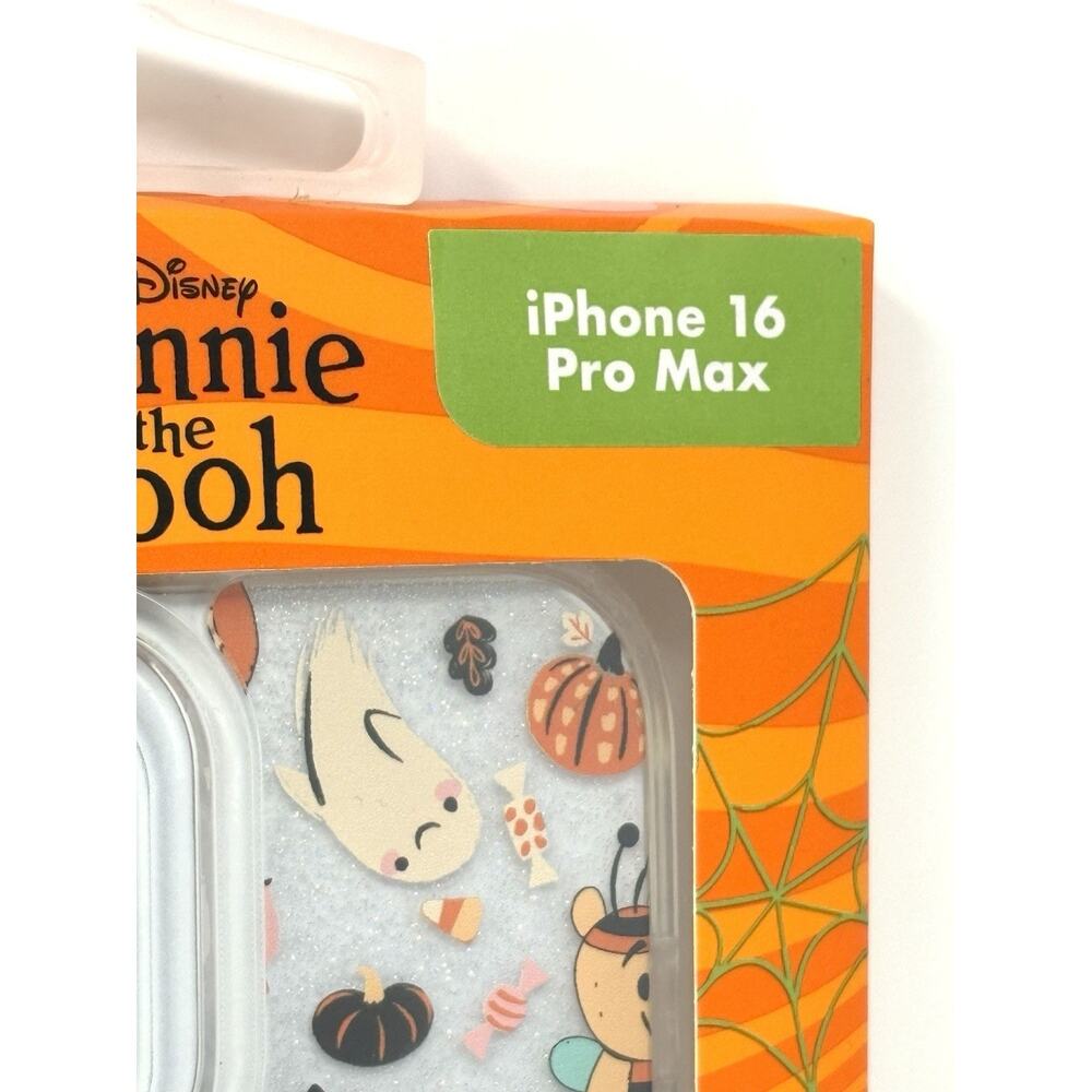Disney Winnie the Pooh Halloween iPhone 16 Pro Max Case Skinny Dip Glitter NIB - Picture 5 of 11